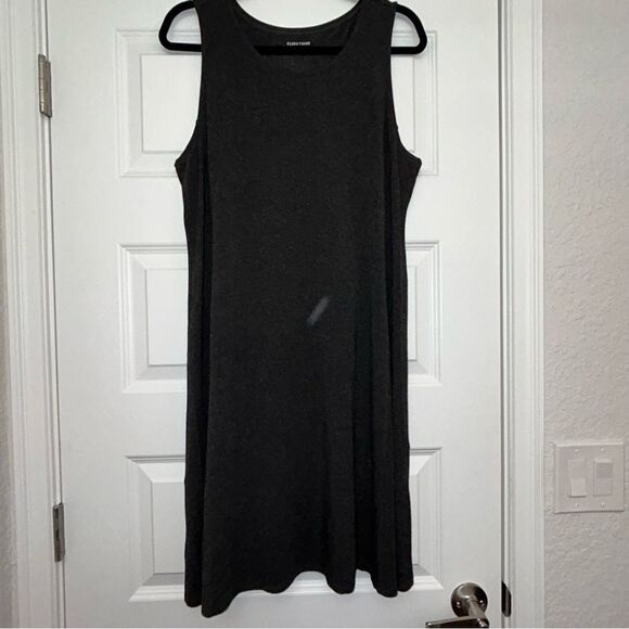 Eileen Fisher System Sleeveless Tank A-Line Dress - Picture 2 of 8